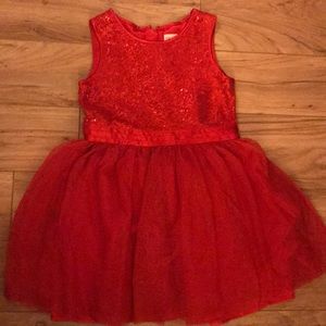 Red sequin toddler dress